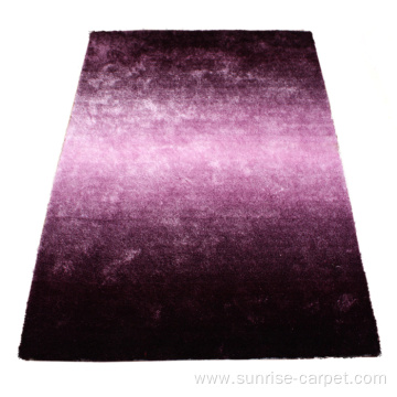 Silk Polyester Shaggy Gradational Color